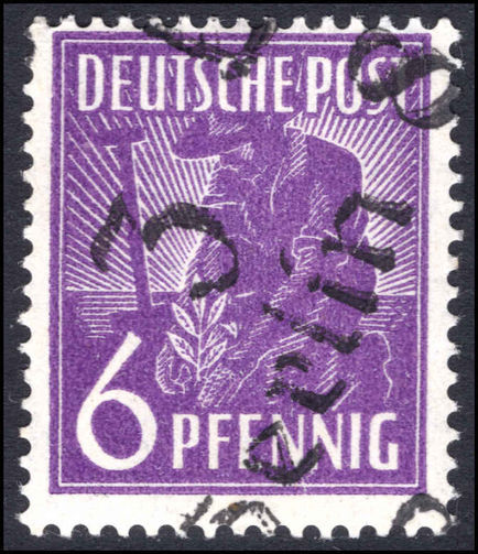 Soviet Zone 1948 6pf Bezirk 3 Berlin 8 unmounted mint.