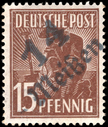 Soviet Zone 1948 15pf Dresden14 Meissen unmounted mint.