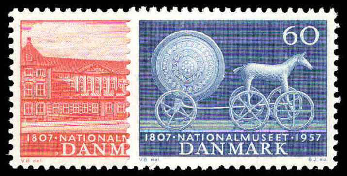 Denmark 1957 National Museum unmounted mint.
