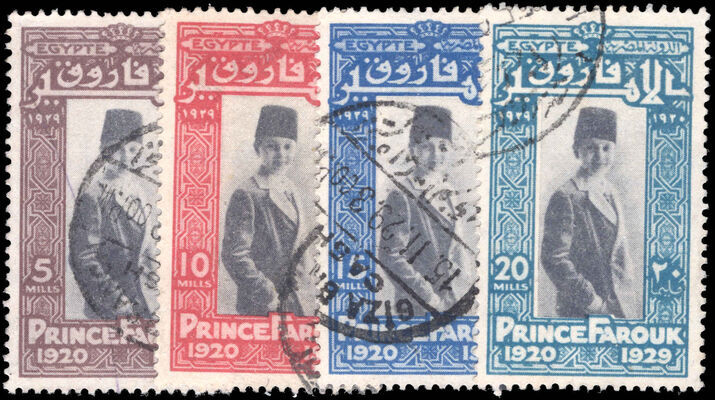 Egypt 1929 Farouks Birthday fine used.