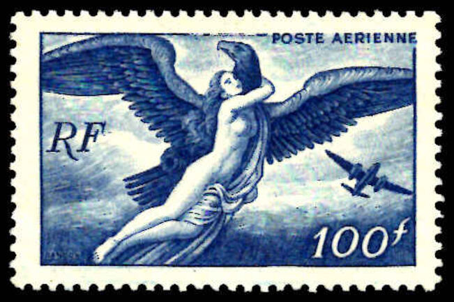 France 1946-47 100f Jupiter and Egine lightly mounted mint