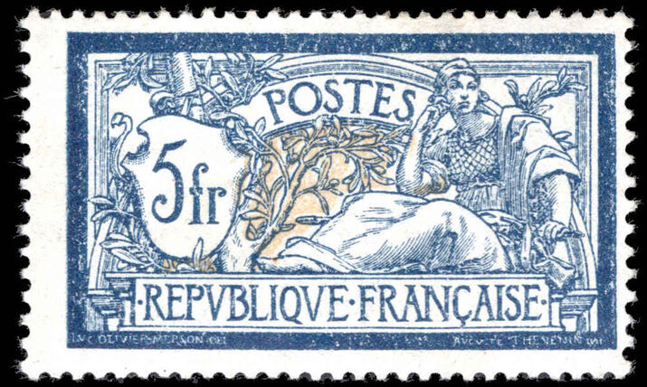 France 1900-06 5f Merson lightly mounted mint.