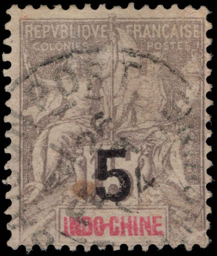 Indo-China 1904 5c Postage Due fine used.