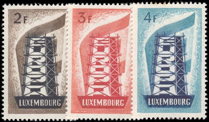 Luxembourg 1956 Europa set fine and fresh lightly mounted mint.