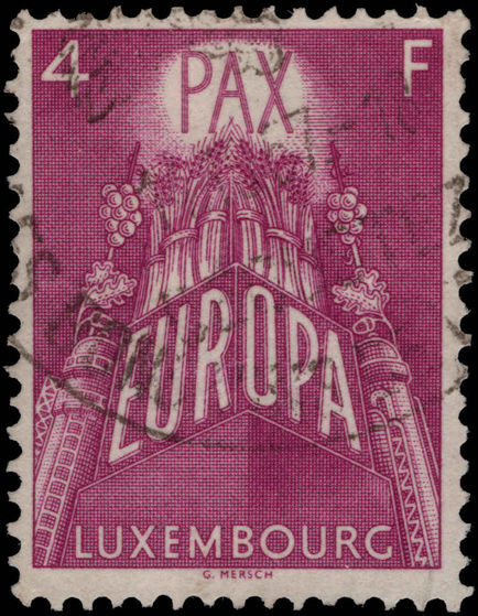 Luxembourg 1957 4fr Europa fine used.