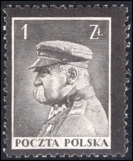 Poland 1935 Marshal Pilsudski 1z lightly mounted mint.