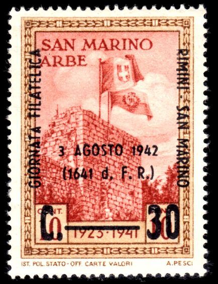 San Marino 1942 Philatelic Congress unmounted mint.