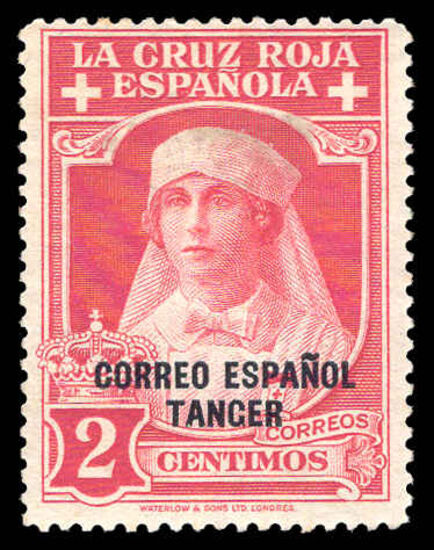 Tangier 1926 2c Carmine Red Cross lightly mounted mint.
