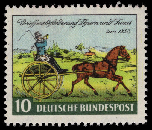 West Germany 1952 Thurn and Taxis Stamp Centenary unmounted mint.