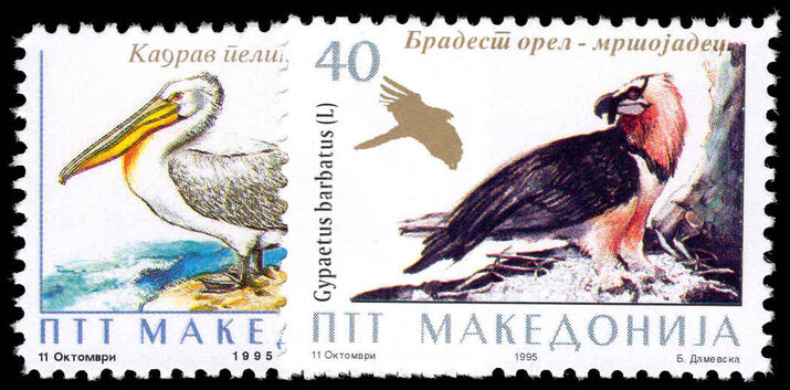 Macedonia 1995 Birds unmounted mint.