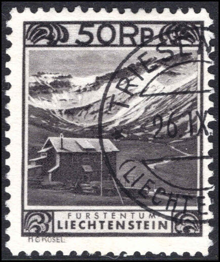 Liechtenstein 1930 50r perf 11½x10½ fine used.