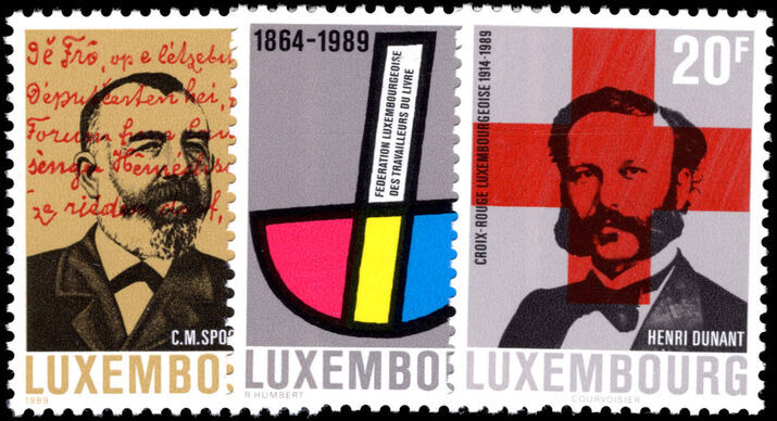 Luxembourg 1989 Anniversaries unmounted mint.