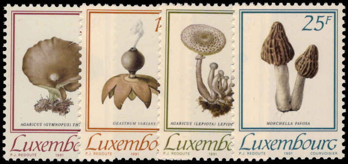 Luxembourg 1991 Fungi unmounted mint.