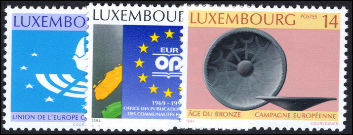 Luxembourg 1994 Anniversaries unmounted mint.