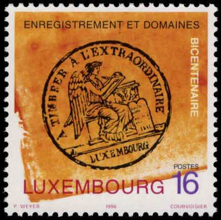 Luxembourg 1996 Property Administration unmounted mint.