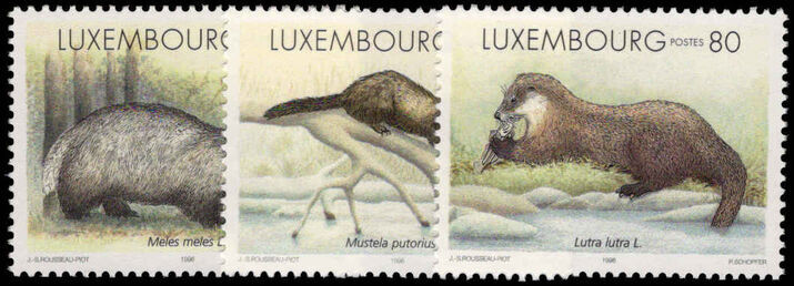 Luxembourg 1996 Mammals unmounted mint.