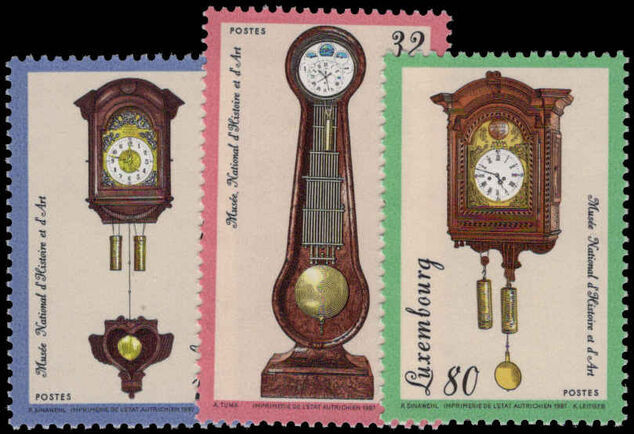 Luxembourg 1997 Clocks unmounted mint.