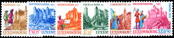 Luxembourg 1970 National Welfare Fund Castles unmounted mint.