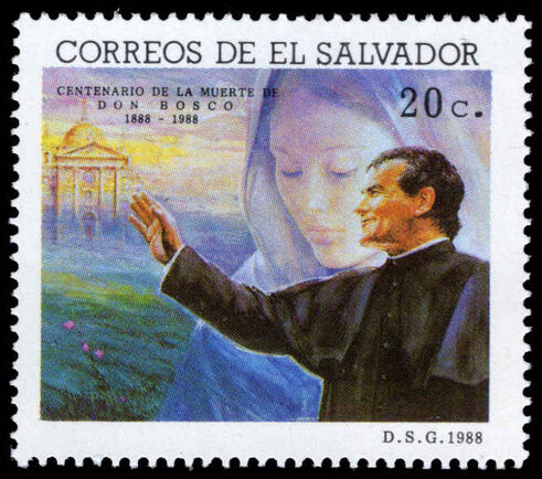El Salvador 1988 Death Centenary of St John Bosco unmounted mint.