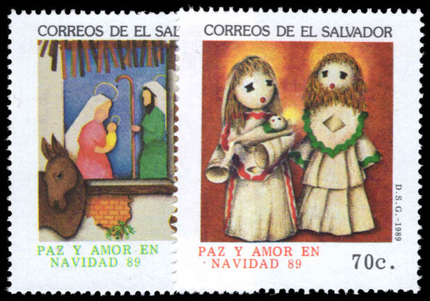 El Salvador 1989 Christmas unmounted mint.