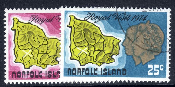 Norfolk Island 1974 Royal Visit fine used.