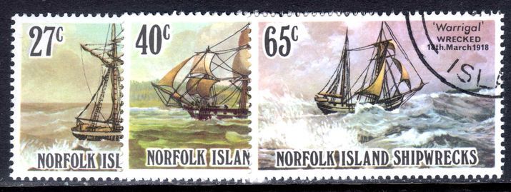 Norfolk Island 1982 Shipwrecks 18 May values fine used.
