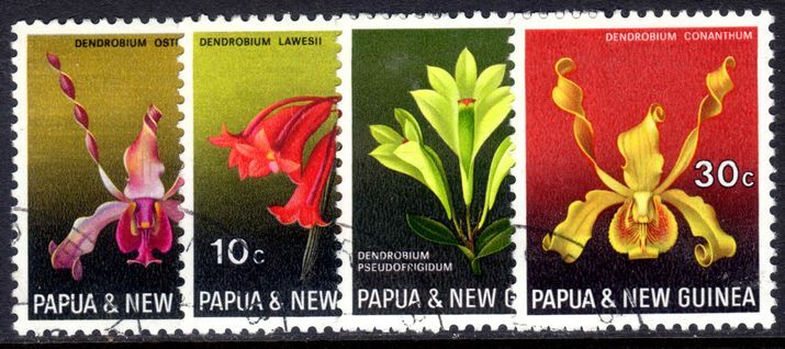 Papua New Guinea 1969 Flora Conservation (Orchids) fine used.