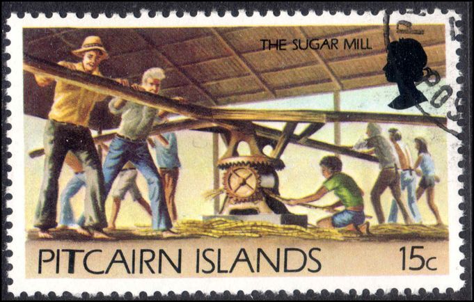 Pitcairn Islands 1977-81 15c Sugar Mill fine used.
