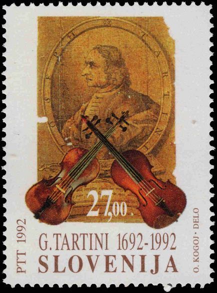 Slovenia 1992 Tartini unmounted mint.