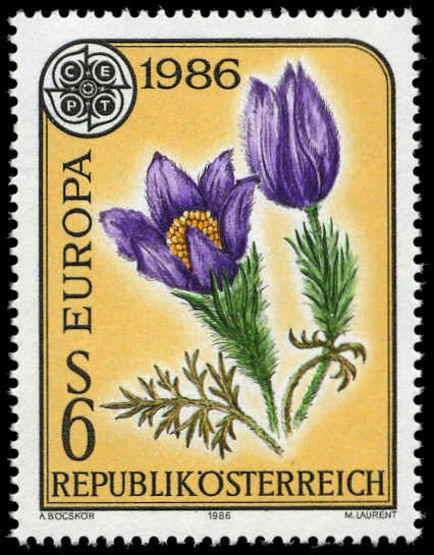 Austria 1986 Europa unmounted mint.
