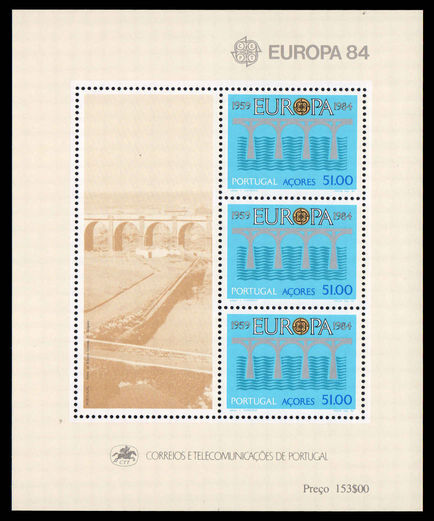 Azores 1984 Europa souvenir sheet unmounted mint.