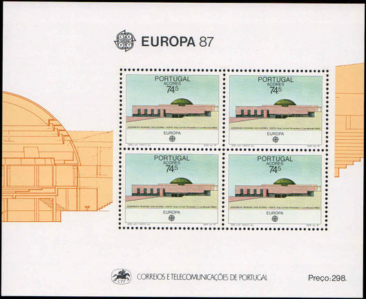 Azores 1987 Europa souvenir sheet unmounted mint.