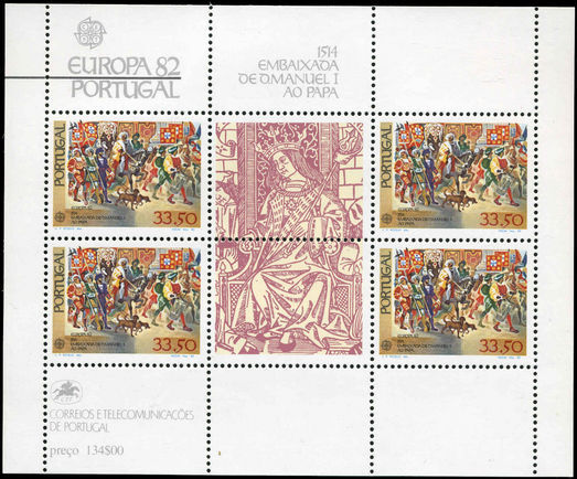 Portugal 1982 Europa souvenir sheet unmounted mint.