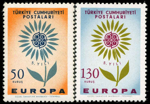 Turkey 1964 Europa unmounted mint.