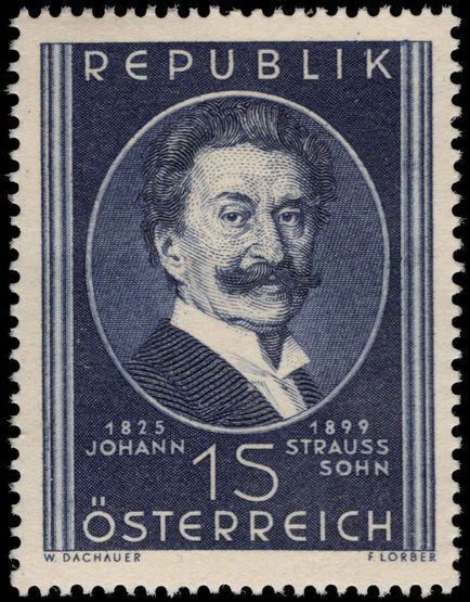 Austria 1949 Johann Strauss unmounted mint.