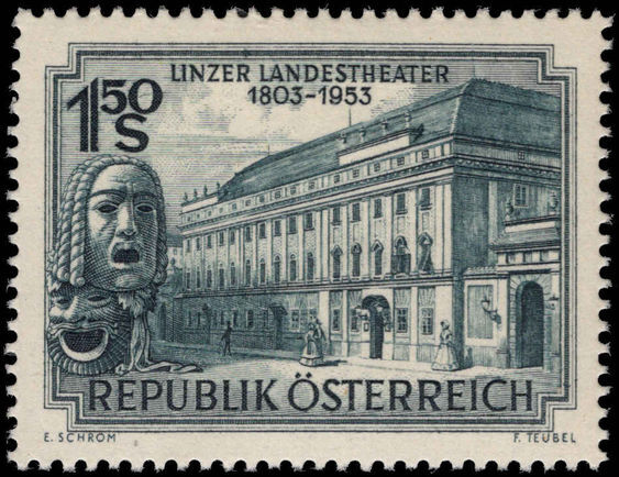 Austria 1953 Linz National Theatre unmounted mint.
