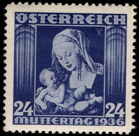 Austria 1936 Mothers Day lightly mounted mint.