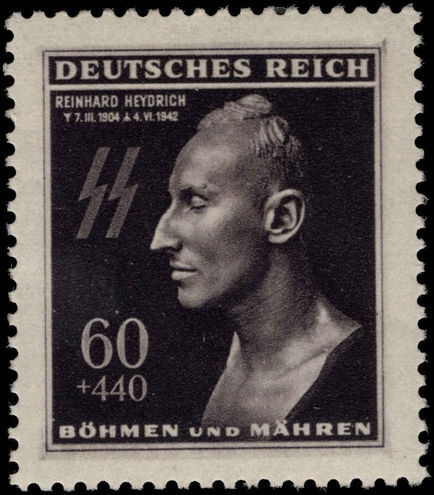 Bohemia and Moravia 1943 Heydrich unmounted mint.