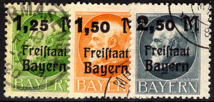 Bavaria 1919-20 perf set fine used.