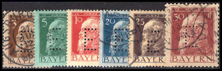 Bavaria 1912 Railway Official set mixed mint and used.