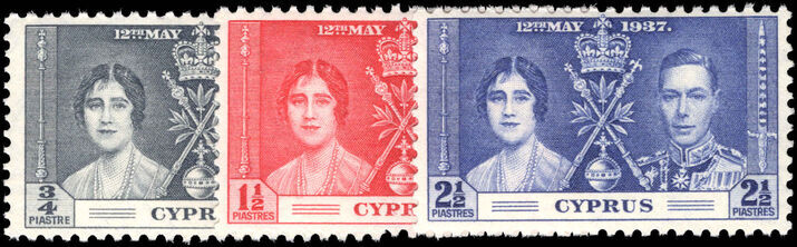 Cyprus 1937 Coronation lightly mounted mint.