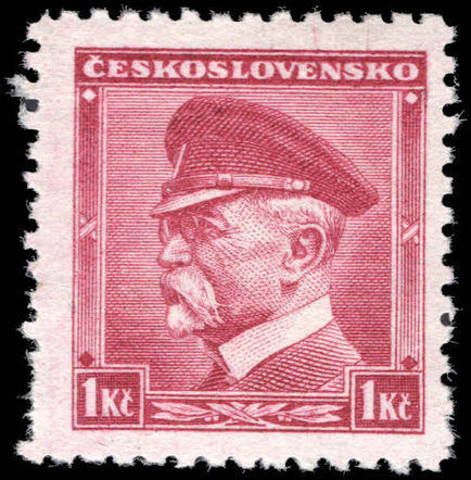 Czechoslovakia 1935-36 1K Masaryk unmounted mint.