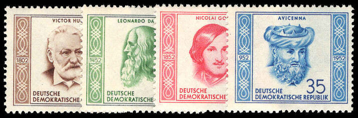 East Germany 1952 Cultural Anniversaries unmounted mint.