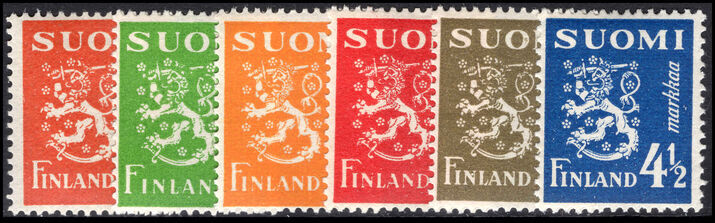 Finland 1942 Arms 1942 values lightly mounted mint.