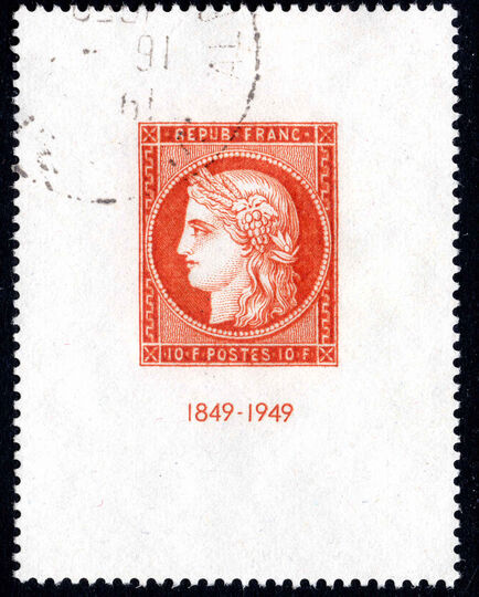 France 1949 French Stamp Centenary fine used.