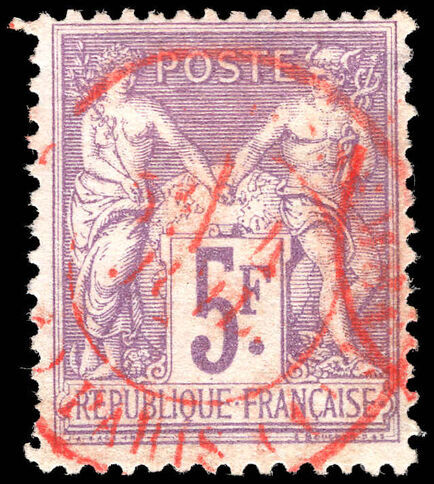 France 1877-90 5f fine used.