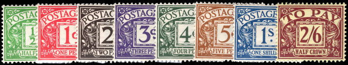 1937-38 Postage Due set lightly mounted mint.