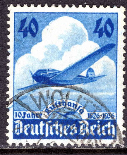 Third Reich 1936 Lufthansa fine used.