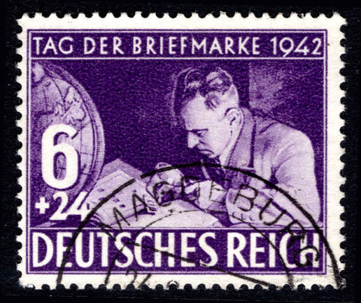 Third Reich 1942 Stamp Day fine used.