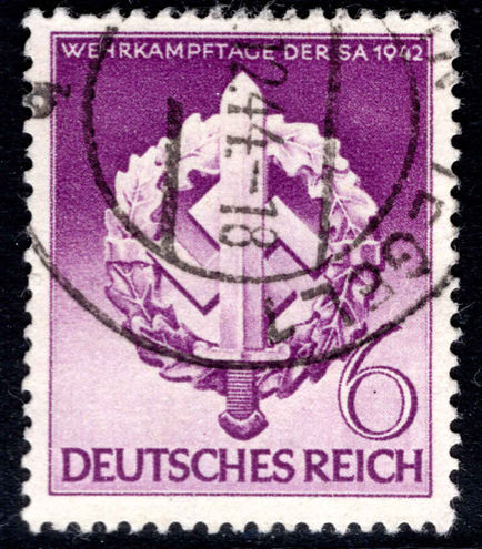 Third Reich 1942 SA Sports Day fine used.